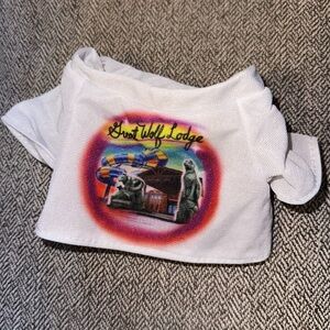 Build-A-Bear Workshop Great Wolf Lodge Airbrushed Short Sleeve Shirt BABW HTF
